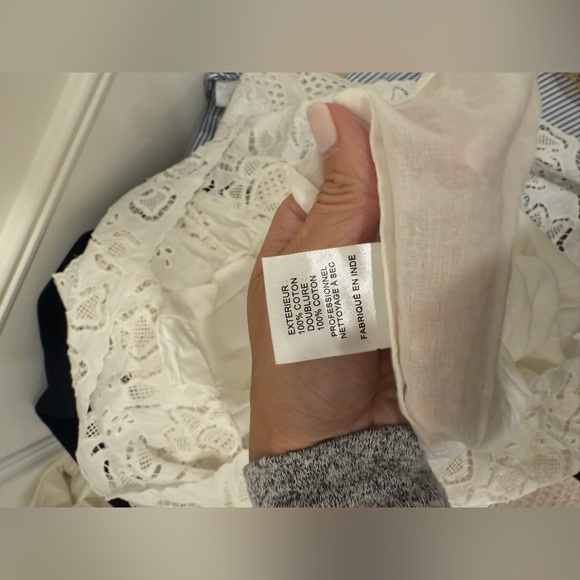 Sea New York white cotton eyelet dress. SzM - Picture 5 of 5